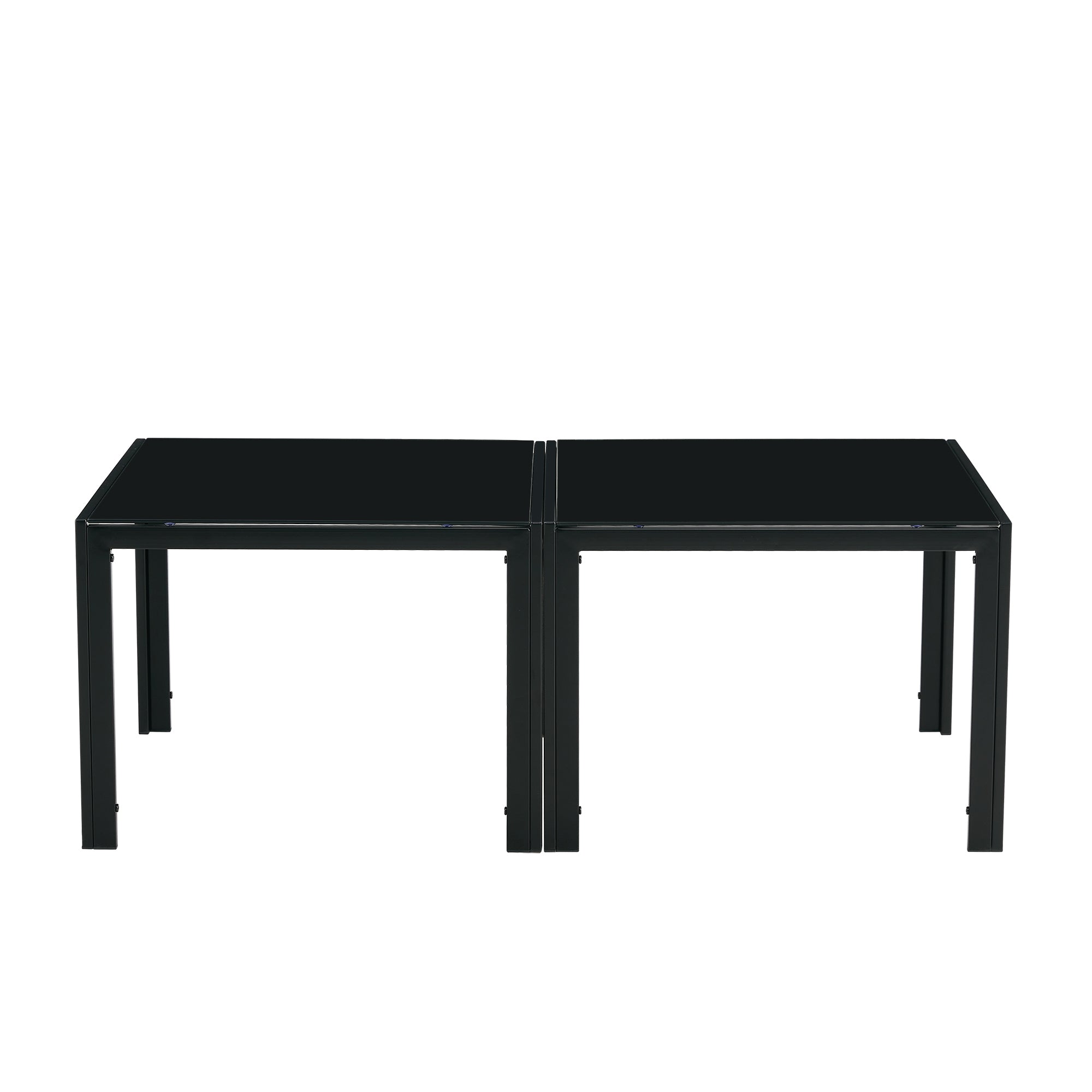 Modern Black Coffee Table Convert  To Two End Tables