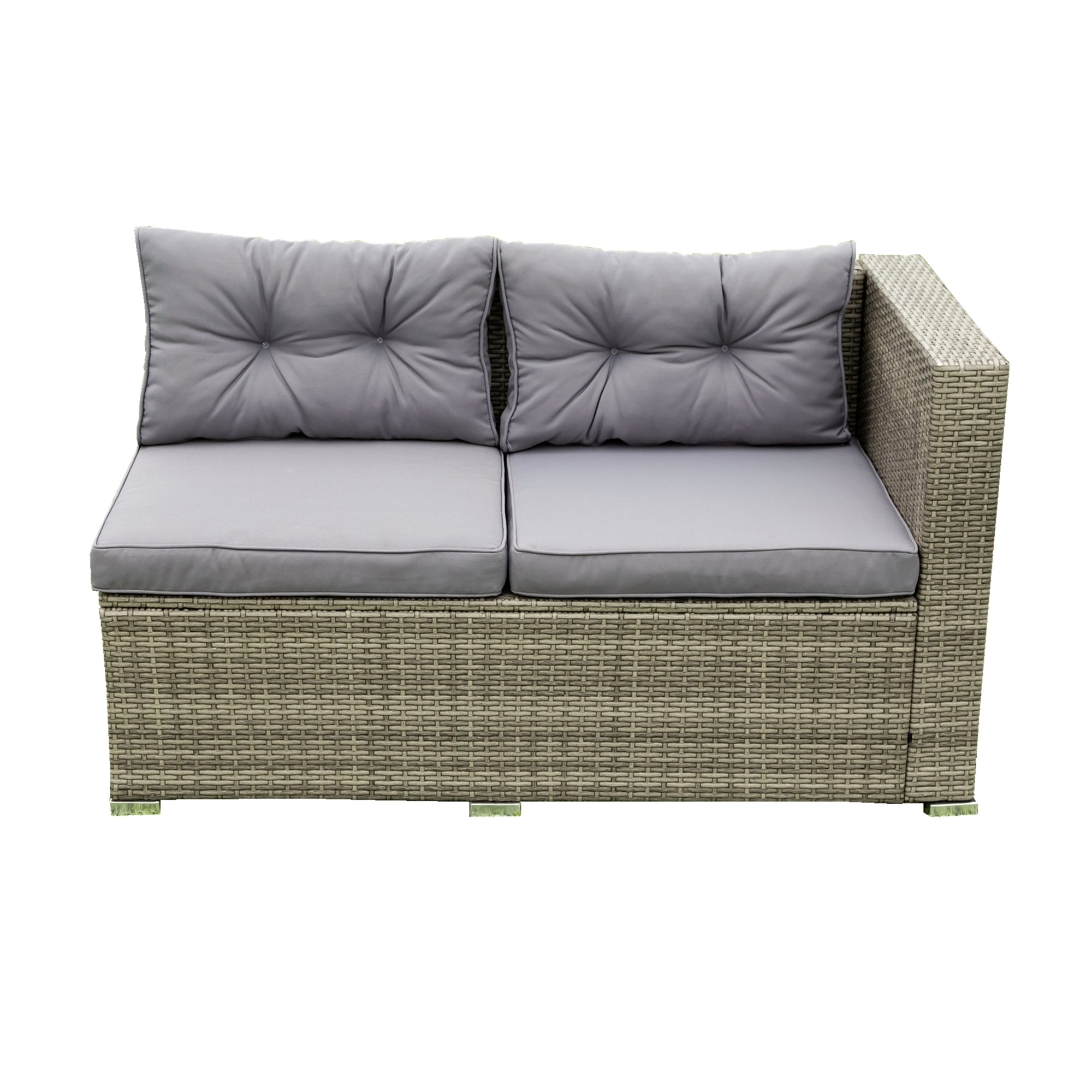 Kensington 4-Pieces Outdoor Patio Sectional Sofa Set