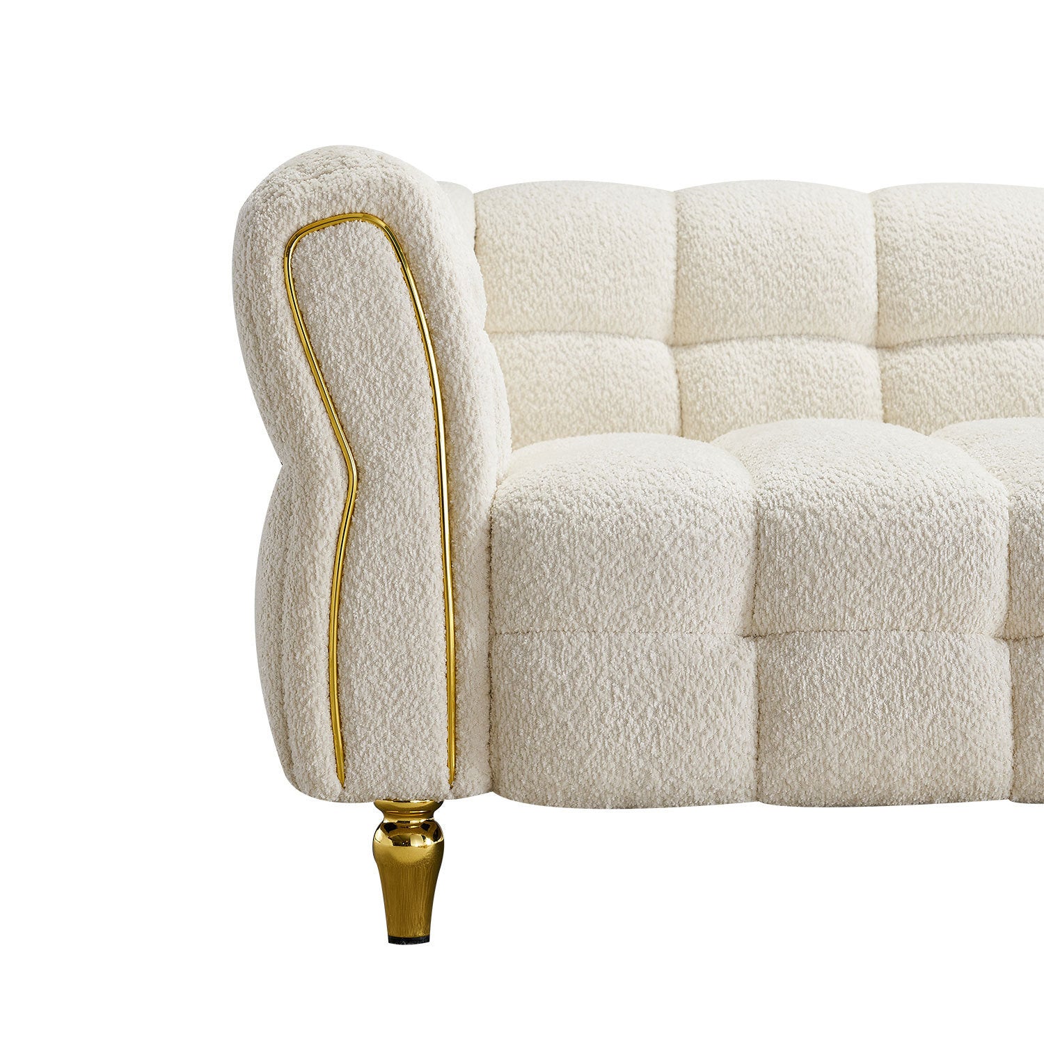 Lorissa 87" Luxurious Modern Boucle Fabric Sofa
