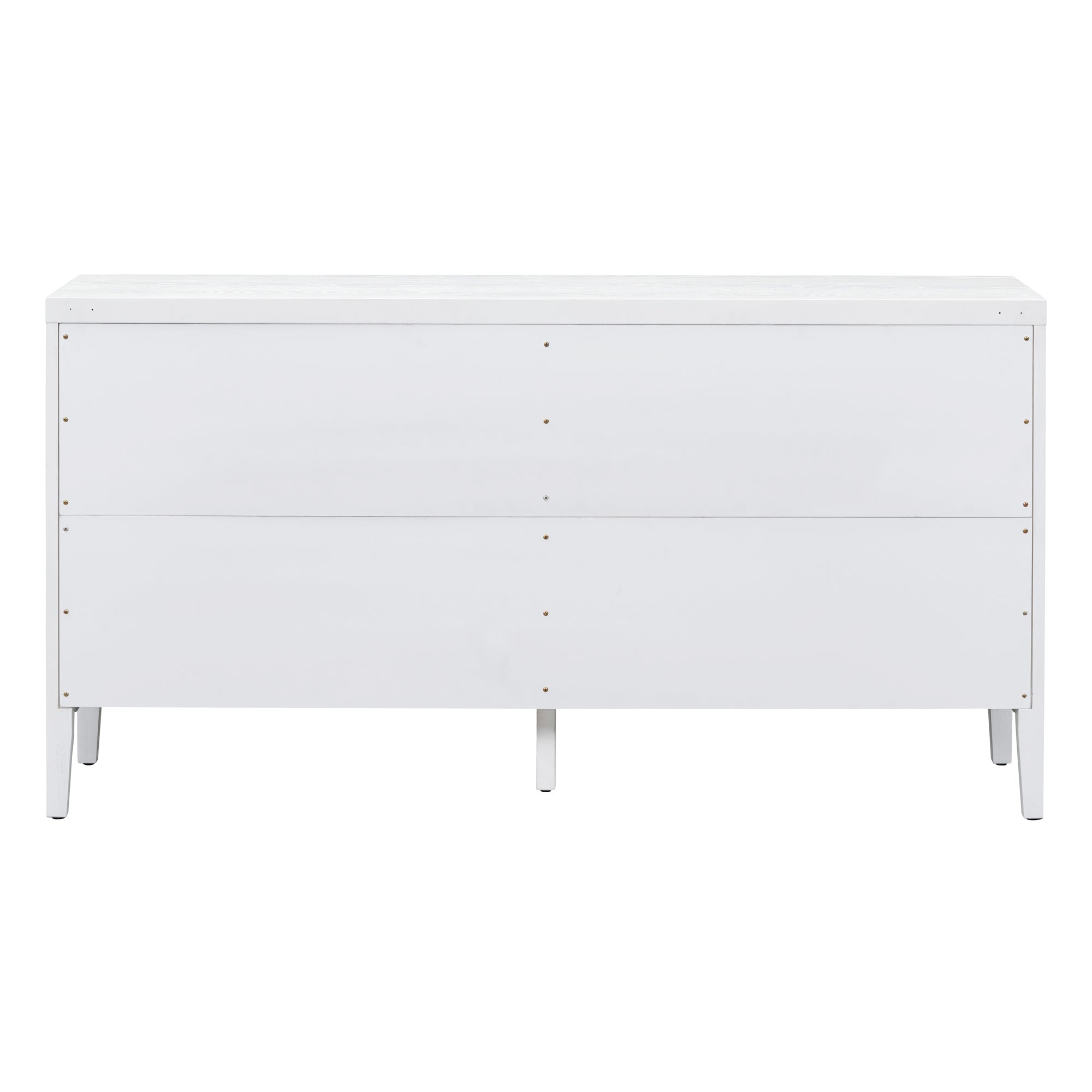 60" White Retro Console Table Sideboard
