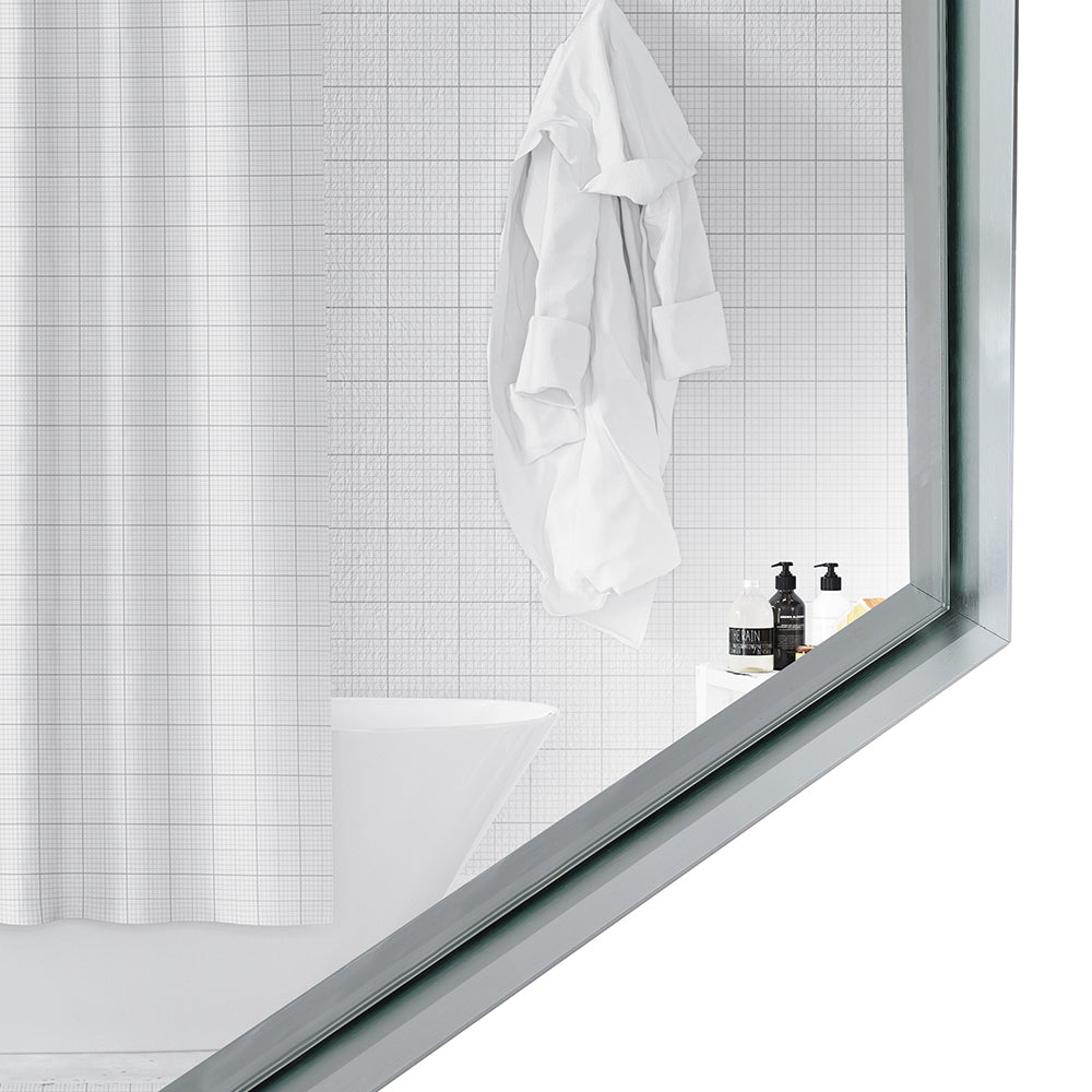 40"x30" Silver Rectangle Bathroom Vanity HD Mirror