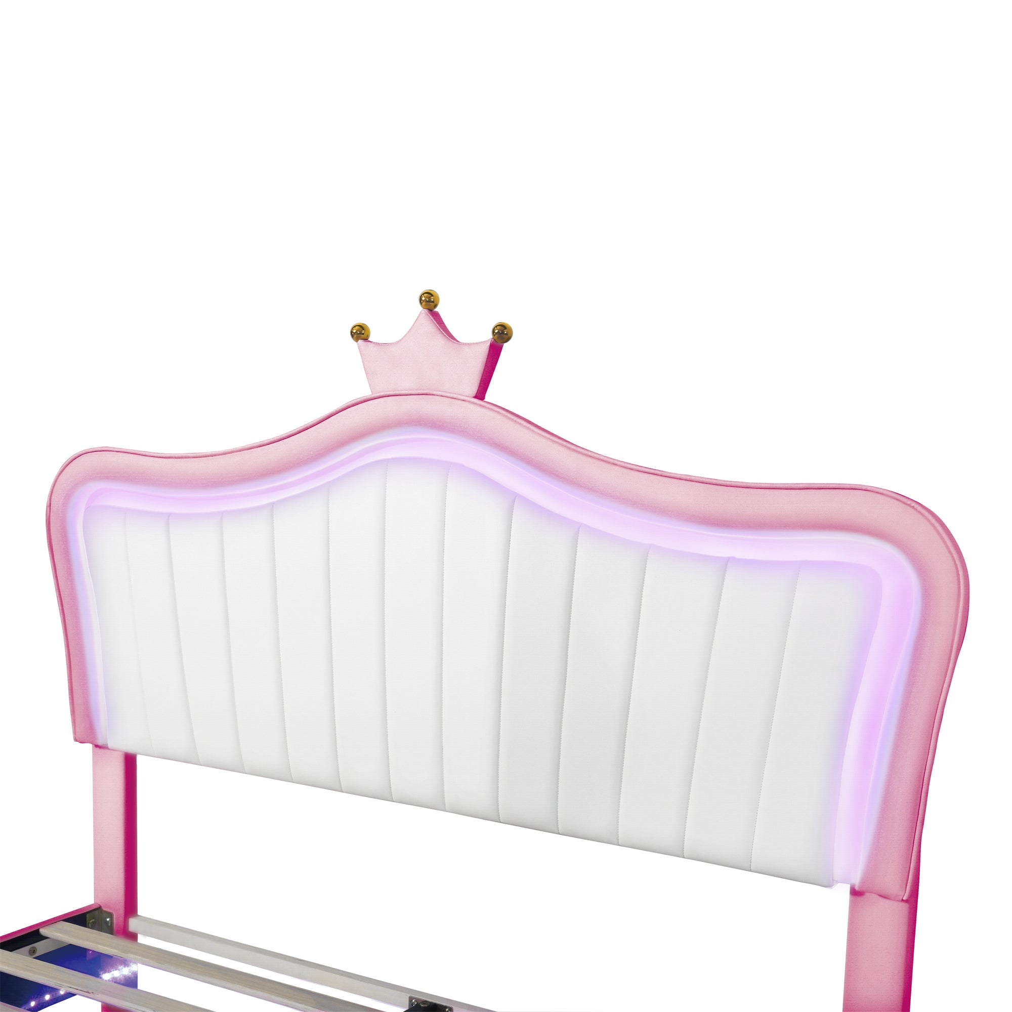 Sophia Queen Princess Platform Bed with LED Light