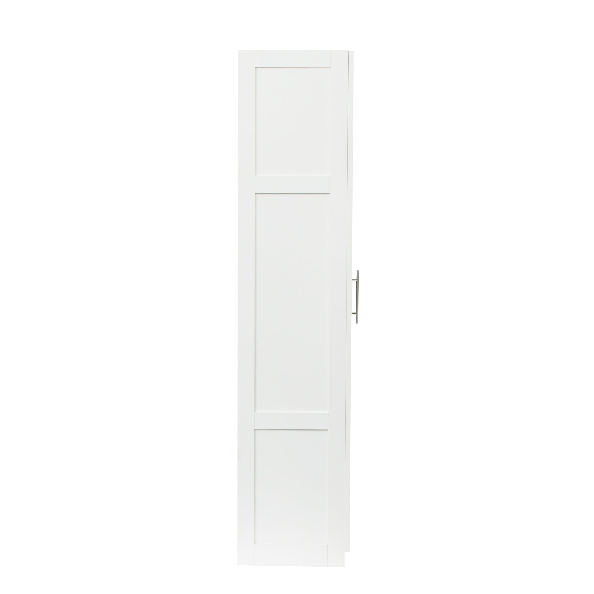 70.87" Tall White Shaker Storage Cabinet with Two Doors