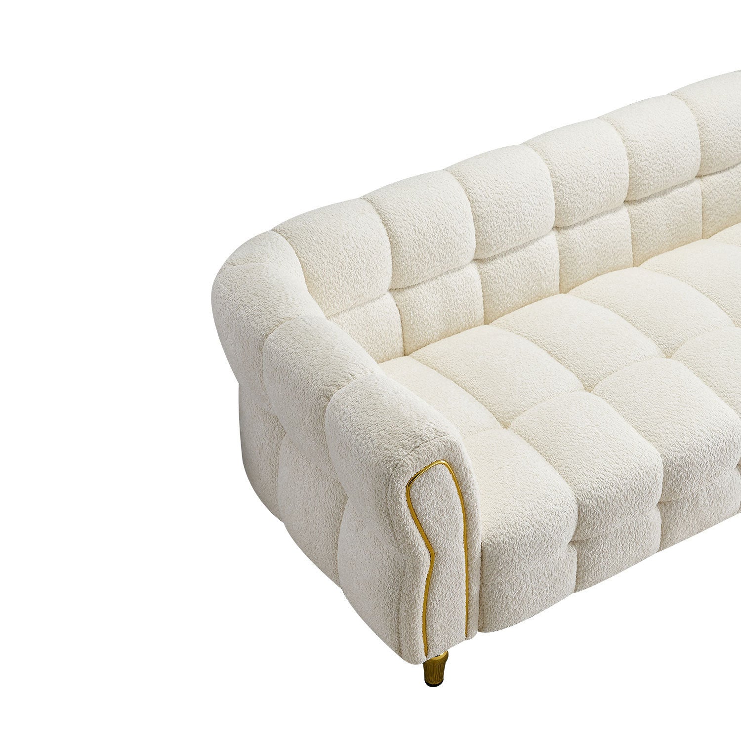 Lorissa 87" Luxurious Modern Boucle Fabric Sofa