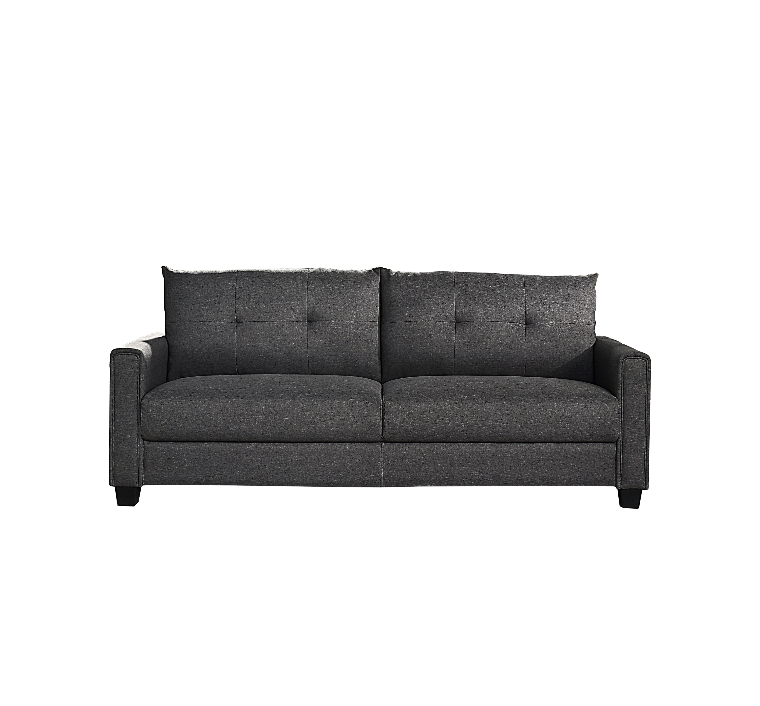 Victor 81" Dark Grey Linen Sofa