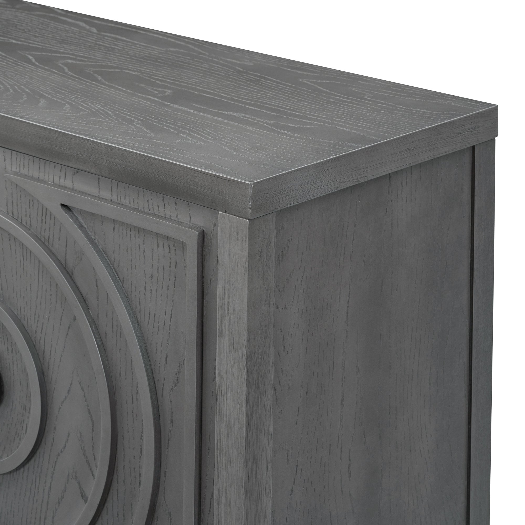 Bryson 60" Gray Accent Console Table Sideboard