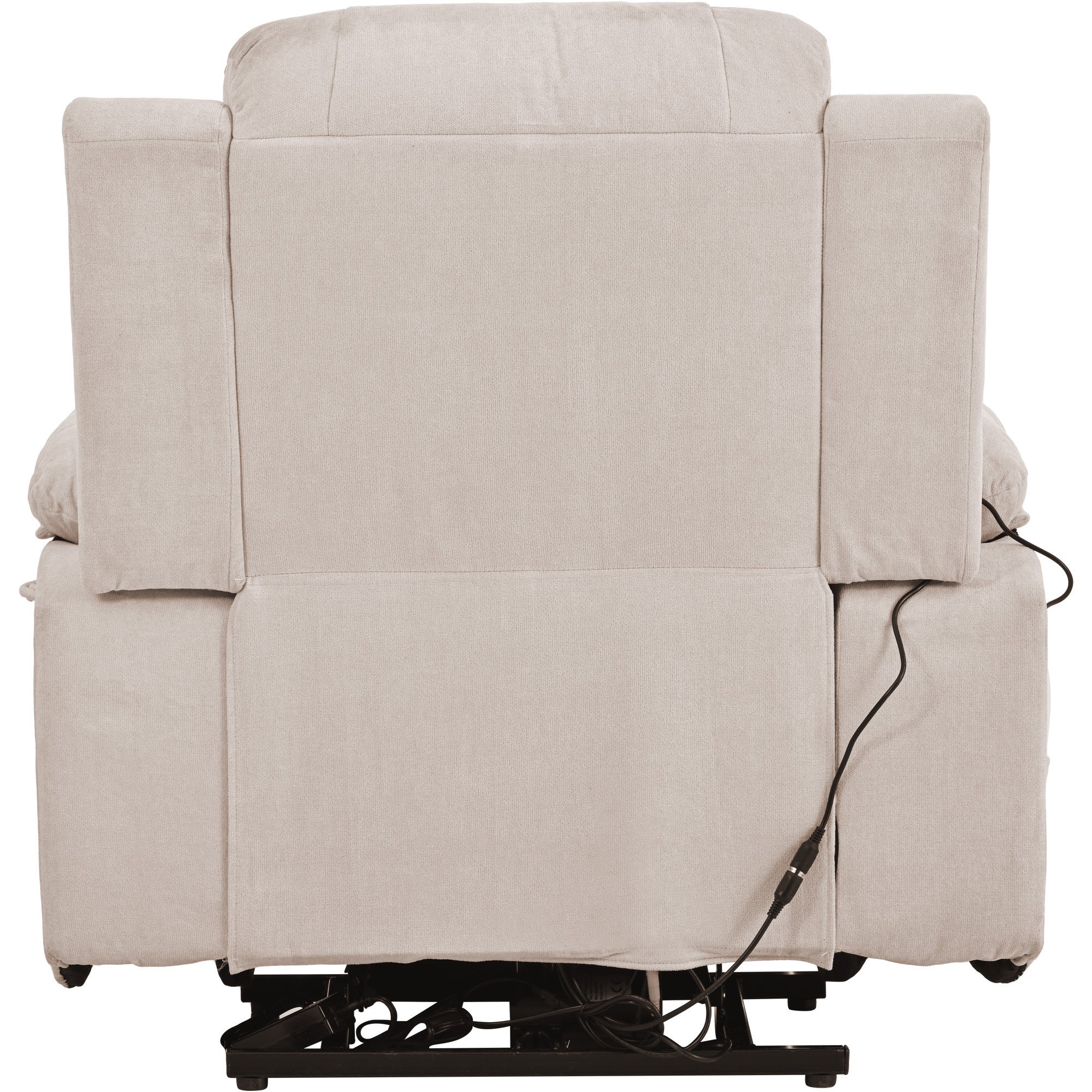 Morris Beige Linen Power Lift Reclining Chair With Adjustable massage and Heating