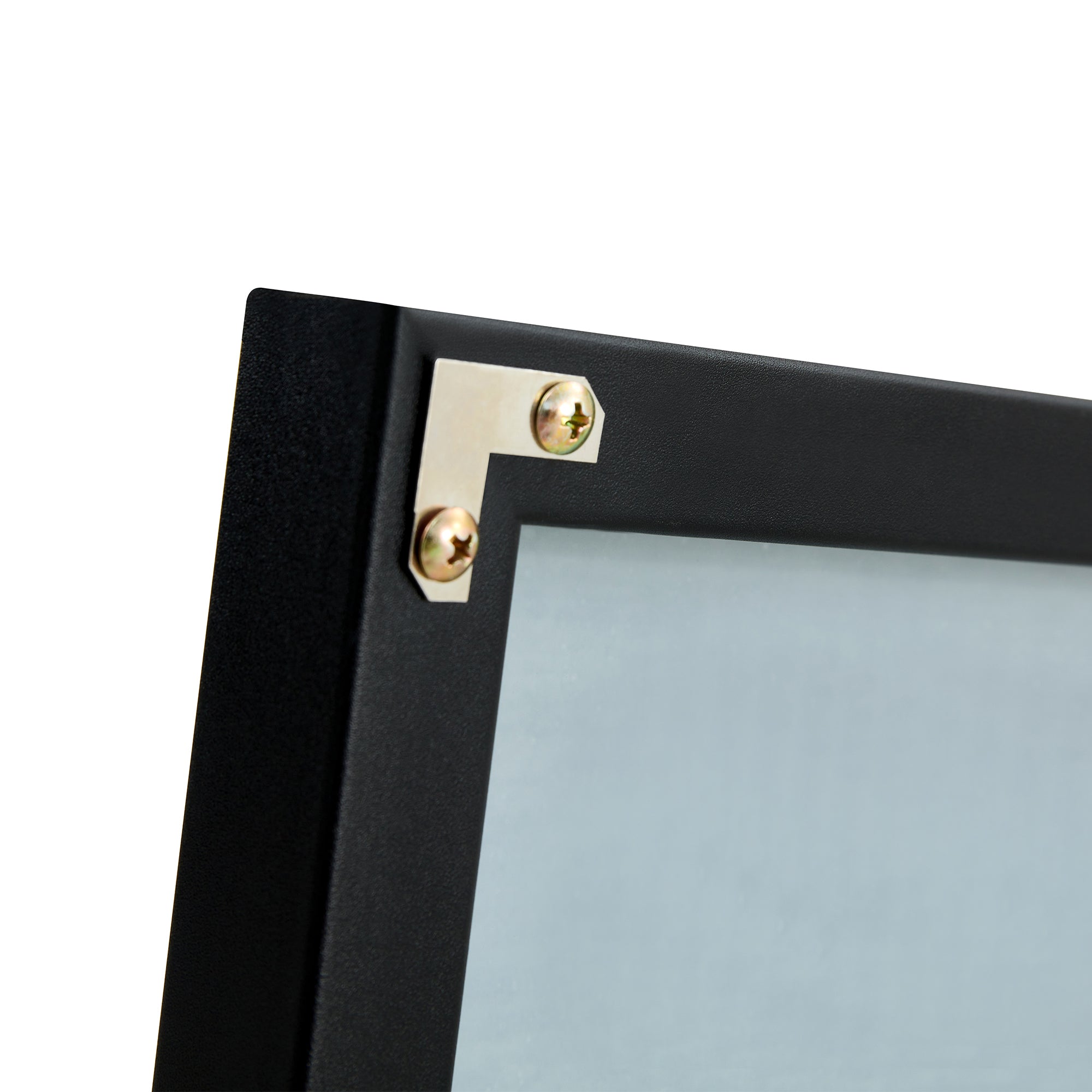 60"x 17" Black Solid Wood Frame Standing Floor Mirror